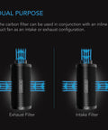 AC Infinity AUSTRALIAN CHARCOAL CARBON AIR DUCT FILTER XL, 8" AC Infinity