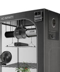 AC Infinity Advance Grow Tent System 3x3, 3-Plant Kit, Integrated Smart Controls To Automate Ventilation, Circulation, Full Spectrum Led Grow Light AC Infinity