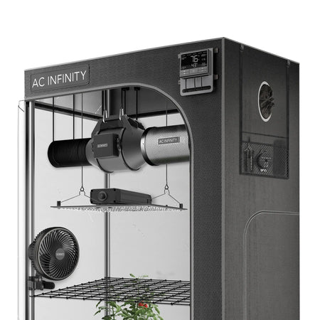 AC Infinity Advance Grow Tent System 3x3, 3-Plant Kit, Integrated Smart Controls To Automate Ventilation, Circulation, Full Spectrum Led Grow Light AC Infinity