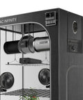 AC Infinity Advance Grow Tent System 4x4, 4-Plant Kit, Integrated Smart Controls To Automate Ventilation, Circulation, Full Spectrum Led Grow Light AC Infinity