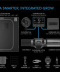 AC Infinity Advance Grow Tent System 4x4, 4-Plant Kit, Integrated Smart Controls To Automate Ventilation, Circulation, Full Spectrum Led Grow Light AC Infinity