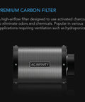 AC Infinity Australian Charcoal Carbon Air Duct Filter, 12" AC Infinity