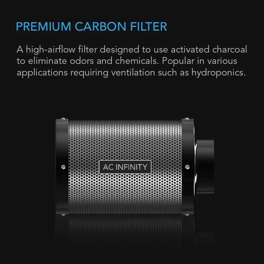 AC Infinity Australian Charcoal Carbon Air Duct Filter, 12" AC Infinity