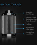 AC Infinity Australian Charcoal Carbon Air Duct Filter, 4" AC Infinity