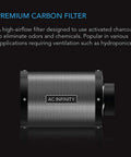 AC Infinity Australian Charcoal Carbon Air Duct Filter, 4" AC Infinity
