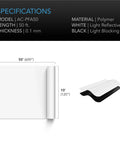 AC Infinity BLACK & WHITE PANDA FILM, WATERPROOF REFLECTIVE SHEET, 10 X 50 FT. AC Infinity