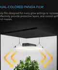 AC Infinity BLACK & WHITE PANDA FILM, WATERPROOF REFLECTIVE SHEET, 10 X 50 FT. AC Infinity