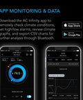 AC Infinity CLOUDCOM B1 Smart Thermo-Hygrometer With Data App, 12' Sensor Probe AC Infinity