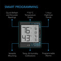 AC Infinity CLOUDCOM B2 Smart Thermo-Hygrometer With Data App, Integrated Sensor Probe AC Infinity