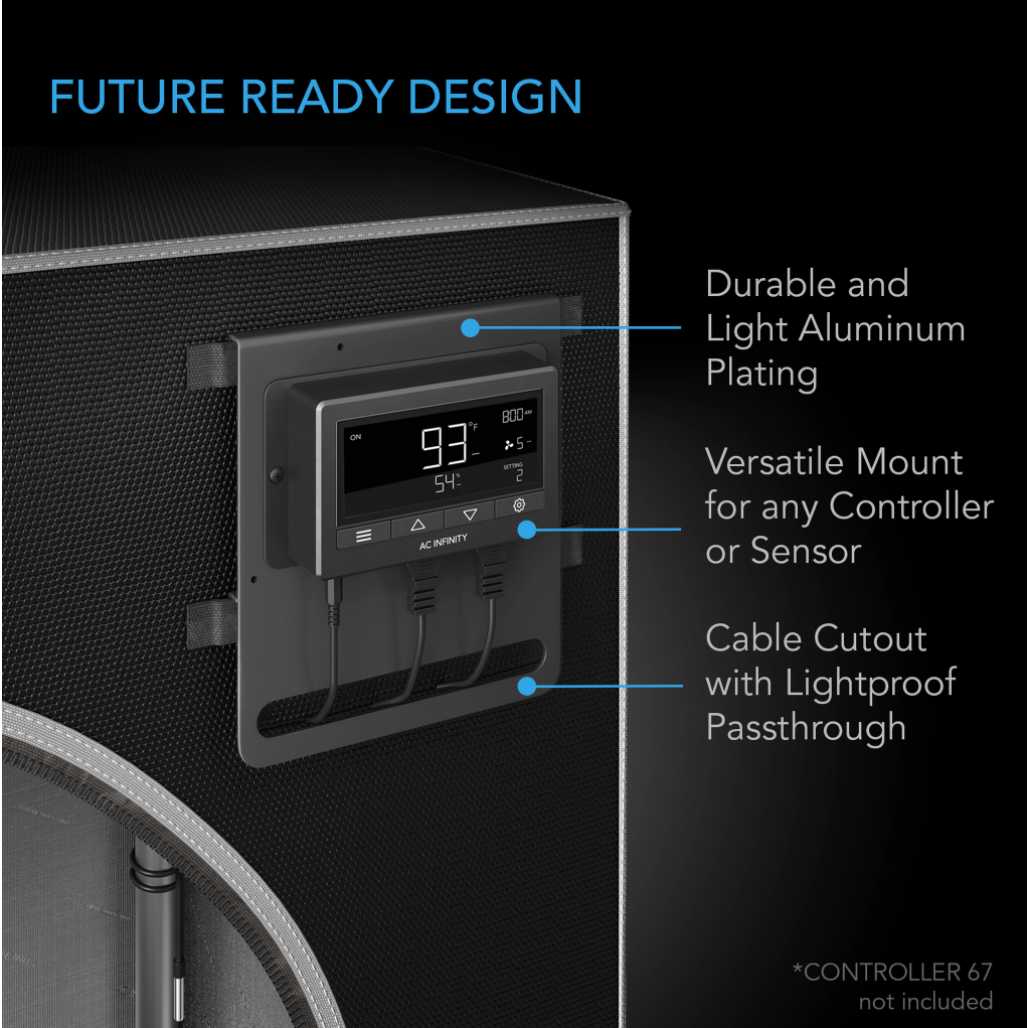 AC Infinity CLOUDLAB 632D, 2-IN-1 ADVANCE GROW TENT 3X2, 2000D MYLAR CANVAS, 36" X 24" X 72" AC Infinity