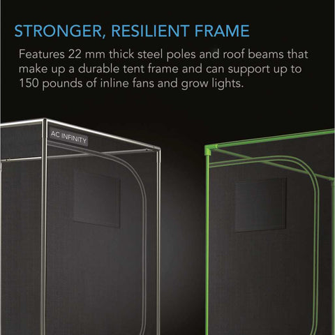 AC Infinity CLOUDLAB 743D, 2-IN-1 ADVANCE GROW TENT 4X3, 2000D MYLAR CANVAS, 48" X 36" X 72" AC Infinity