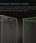 AC Infinity CLOUDLAB 864D, 2-IN-1 ADVANCE GROW TENT 5X4, 2000D MYLAR CANVAS, 60" X 48" X 80" AC Infinity