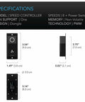 AC Infinity CLOUDLINE S8, Quiet Inline Duct Fan System with Speed Controller, 8" AC Infinity