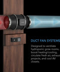 AC Infinity CLOUDLINE T10 Inline Duct Fan System w/ Temp and Humidity Bluetooth Controller, 10" AC Infinity