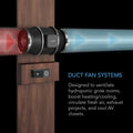 AC Infinity CLOUDLINE T10 Inline Duct Fan System w/ Temp and Humidity Bluetooth Controller, 10" AC Infinity
