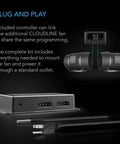 AC Infinity CLOUDLINE T10 Inline Duct Fan System w/ Temp and Humidity Bluetooth Controller, 10" AC Infinity