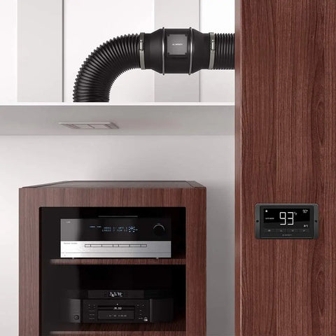 AC Infinity CLOUDLINE T10 Inline Duct Fan System w/ Temp and Humidity Bluetooth Controller, 10" AC Infinity