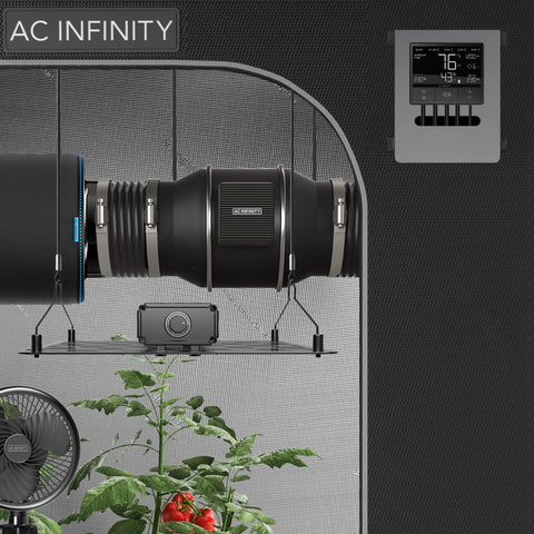 AC Infinity CLOUDLINE T4 Inline Duct Fan System w/ Bluetooth Controller, 4"