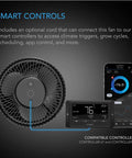 AC Infinity CLOUDRAY A6 GROW TENT CLIP FAN 6 WITH 10 SPEEDS, MANUAL SWIVEL AC Infinity