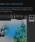 AC Infinity CLOUDRAY A6 GROW TENT CLIP FAN 6 WITH 10 SPEEDS, MANUAL SWIVEL AC Infinity