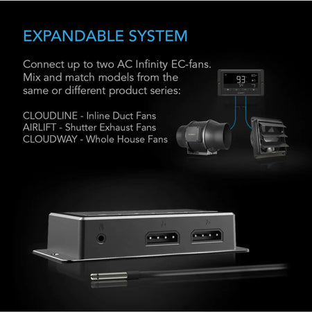 AC Infinity CONTROLLER 67, TEMP & HUMIDITY FAN CONTROLLER, ON/OFF CYCLES + DATA APP AC Infinity