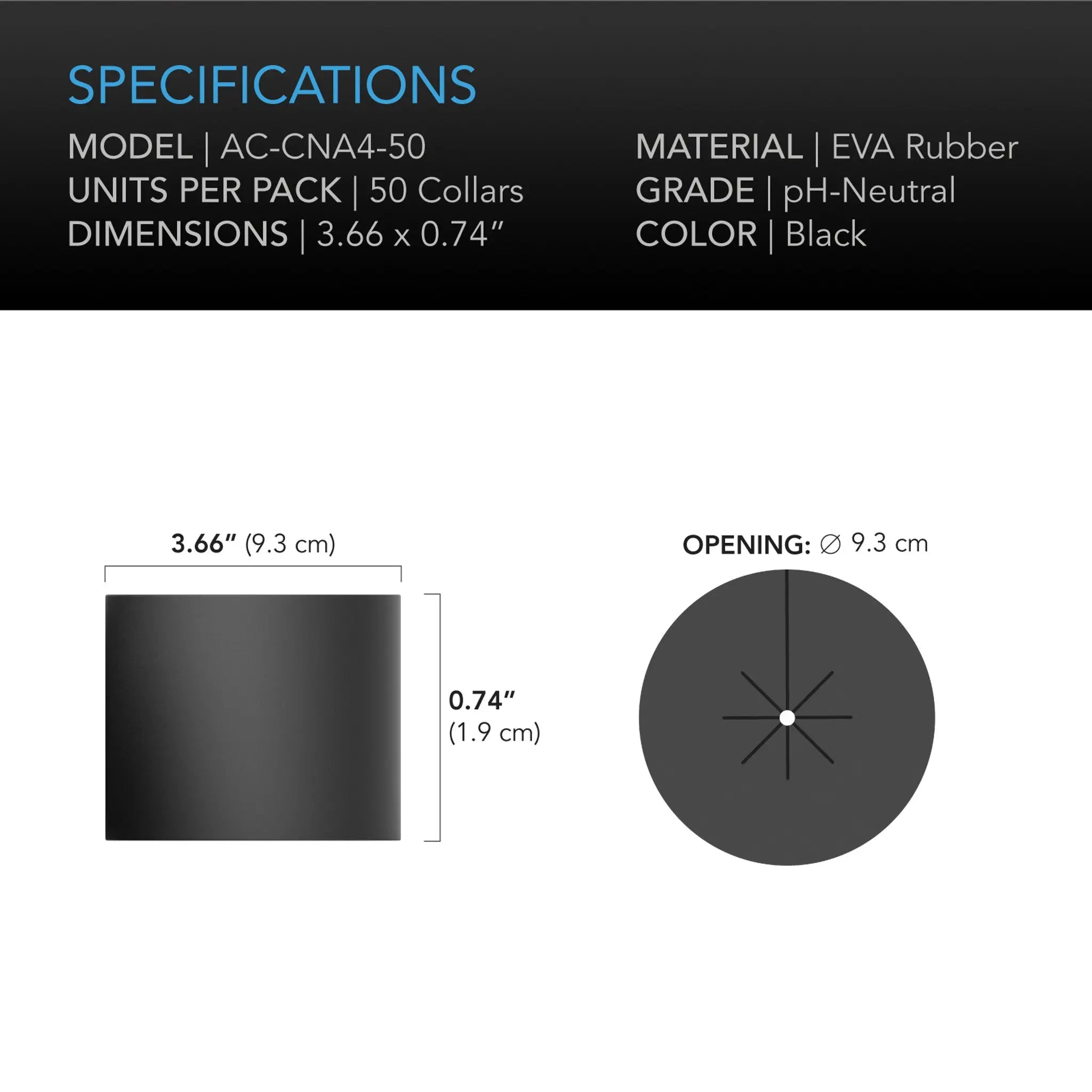 AC Infinity Clone Collars Disc Inserts 4" | Pack of 50