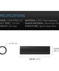 AC Infinity Flexible Four-Layer Ducting, 12" x 25' AC Infinity