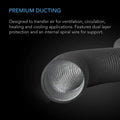 AC Infinity Flexible Four-Layer Ducting, 4" x 25' AC Infinity