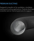 AC Infinity Flexible Four-Layer Ducting, 6" x 25' AC Infinity
