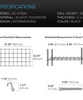 AC Infinity GROW TENT TRELLIS NETTING, FLEXIBLE ELASTIC CORDS, 2'x4 AC Infinity