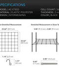 AC Infinity GROW TENT TRELLIS NETTING, FLEXIBLE ELASTIC CORDS, 3'x3 AC Infinity