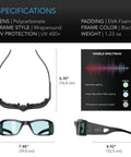 AC Infinity Grow Room Protective Glasses, 3 Corrective Lens