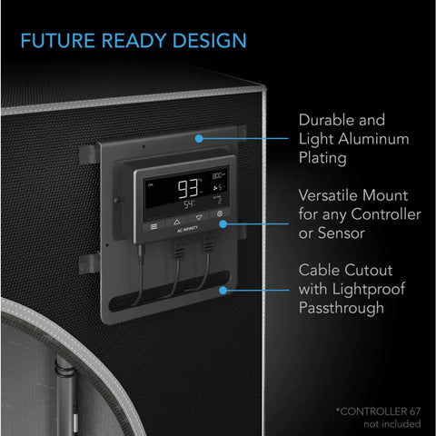 AC Infinity Grow Tent CLOUDLAB 422, 24"x24"x48" Reflective 2000D Mylar Grow Tent AC Infinity