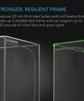 AC Infinity Grow Tent CLOUDLAB 422, 24"x24"x48" Reflective 2000D Mylar Grow Tent AC Infinity