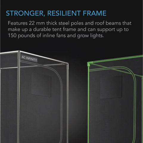 AC Infinity Grow Tent CLOUDLAB 422, 24"x24"x48" Reflective 2000D Mylar Grow Tent AC Infinity