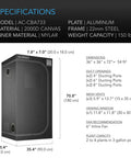 AC Infinity Grow Tent CLOUDLAB 733, 36"x36"x72" Reflective 2000D Mylar Grow Tent AC Infinity