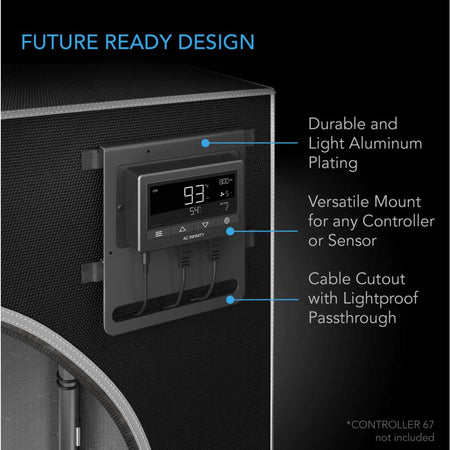 AC Infinity Grow Tent CLOUDLAB 844, 48"x48"x80" Reflective 2000D Mylar Grow Tent AC Infinity