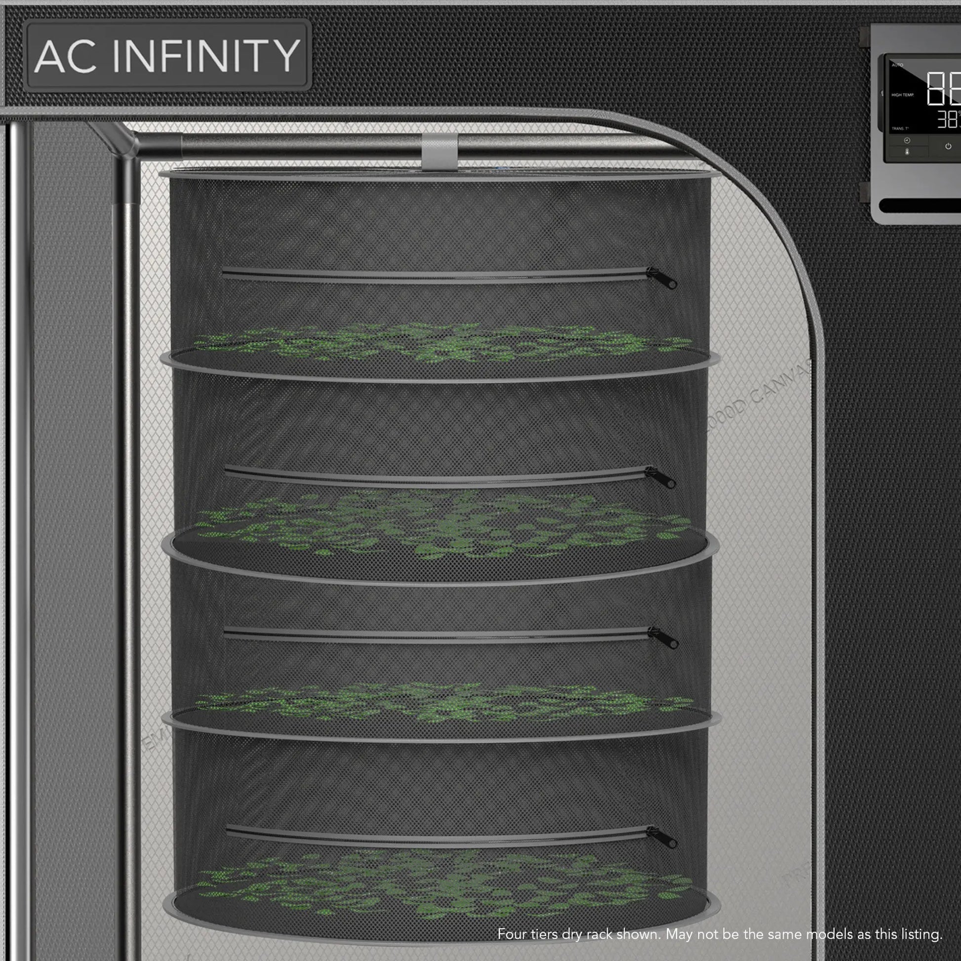 AC Infinity Hanging Herb Drying Rack, 6 Tiers, 24
