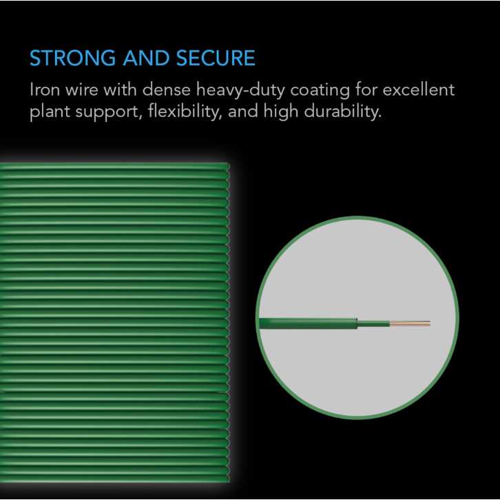 AC Infinity HEAVY-DUTY TWIST TIES, THIN RUBBERIZED TEXTURE, 10M AC Infinity