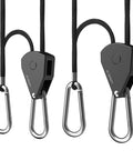 AC Infinity Heavy-Duty Adjustable Rope Ratchet Clip Hanger, One Pair AC Infinity