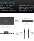 AC Infinity IONBOARD S24 Full Spectrum LED Grow Light 200W AC Infinity