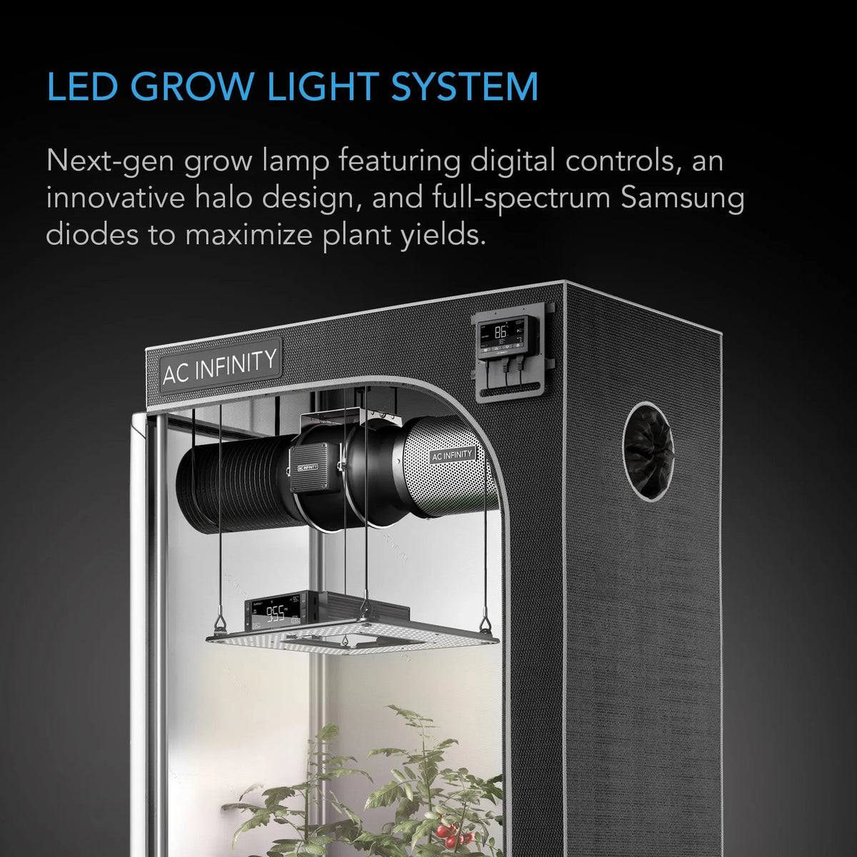 AC Infinity IONGRID T24, FULL SPECTRUM LED GROW LIGHT 260W AC Infinity