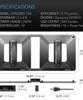 AC Infinity IONGRID T24, FULL SPECTRUM LED GROW LIGHT 260W AC Infinity