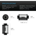 AC Infinity Inline Duct Fan Silencer, 4" AC Infinity