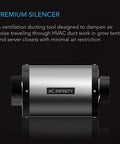 AC Infinity Inline Duct Fan Silencer, 6" AC Infinity
