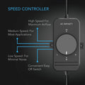 AC Infinity RAXIAL S8 Inline Booster Duct Fan with Speed Controller, 8" AC Infinity