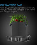 AC Infinity SELF-WATERING FABRIC POT PLANTER BASE, 4-PACK AC Infinity
