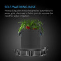 AC Infinity SELF-WATERING FABRIC POT PLANTER BASE, 4-PACK AC Infinity