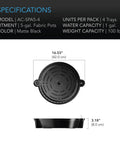AC Infinity SELF-WATERING FABRIC POT PLANTER BASE, 4-PACK AC Infinity