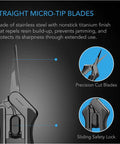 AC Infinity STAINLESS STEEL PRUNING SHEAR WITH CLEANING KIT, 6.6 STRAIGHT BLADES AC Infinity